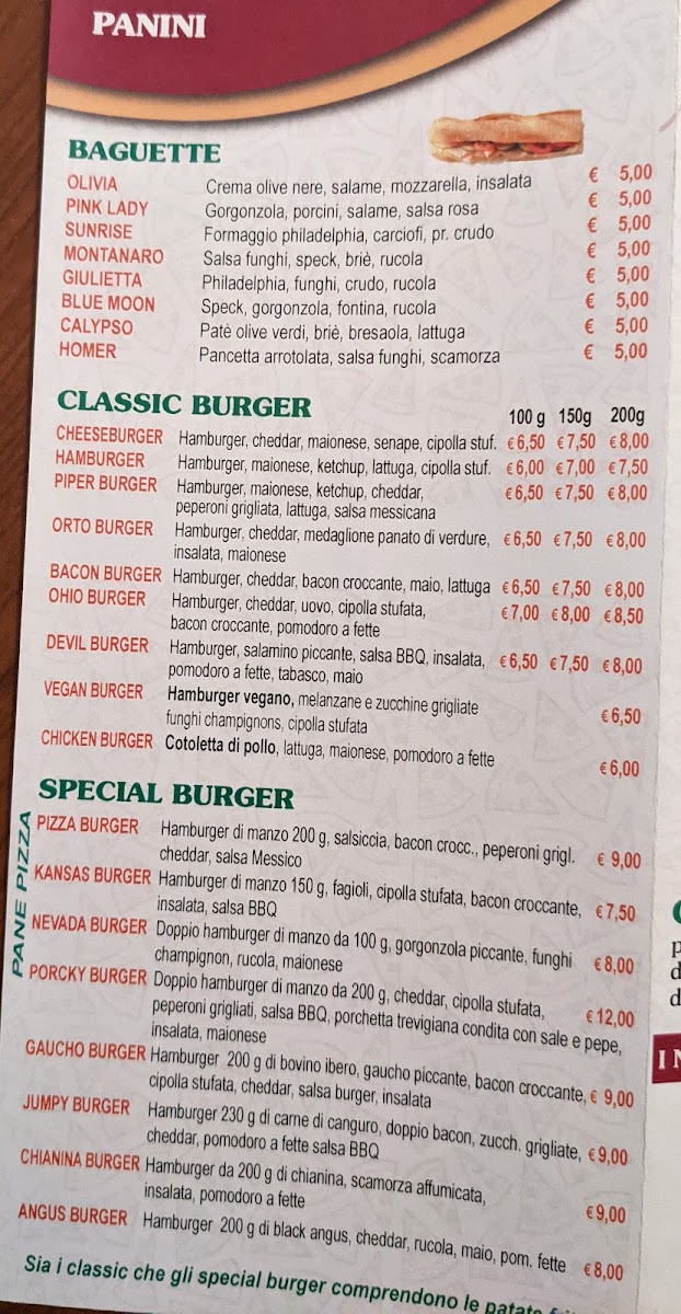 Birreria Pizzeria Piper Menu 1