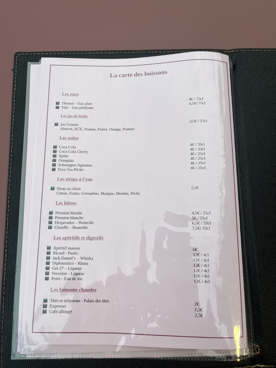 Le Pressoir de Balbiac Menu 8