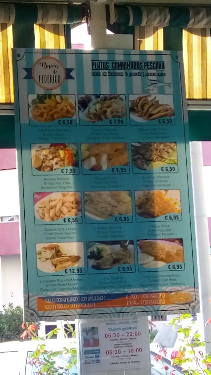 Rincón de Federico Menu 7