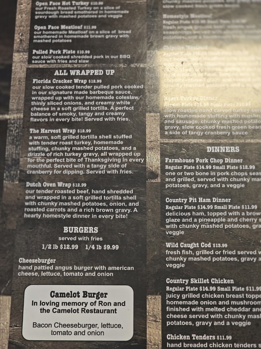 The Oak Table Family Diner Menu 7